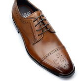 John White Mens Brown Lucan Semi-Brogues Shoes